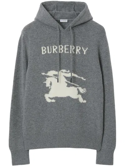 Burberry Ekd Hoodie In Grey