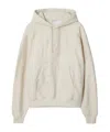 Burberry Sand Cotton Blend Sweatshirt In White