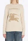 Burberry Beige Wool Sweater In Brown