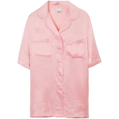 BURBERRY BURBERRY EKD JACQUARD SILK PYJAMA SHIRT