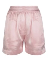Burberry Ekd Jacquard Silk Shorts In Pink