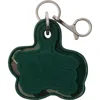Burberry Ekd Logo-debossed Leather Keyring In Ivy