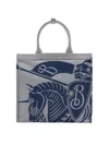 Burberry Ekd Knight Logo Tote Bag In Gray