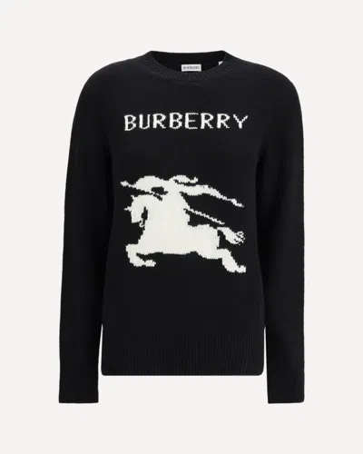 Burberry Ekd Knit Crewneck In Black