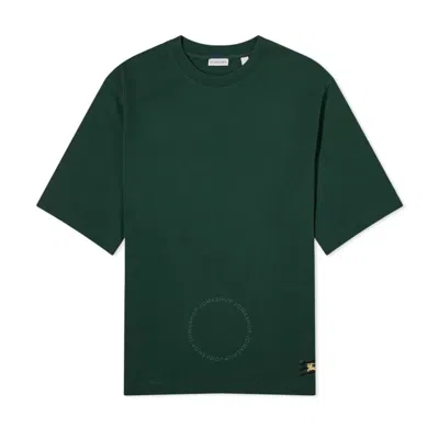 Burberry Ekd Label Cotton T-shirt In Green