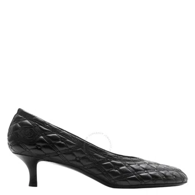 BURBERRY BURBERRY EKD LEATHER BABY PUMPS