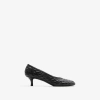 Burberry Ekd Baby 45mm Leather Pumps In Black