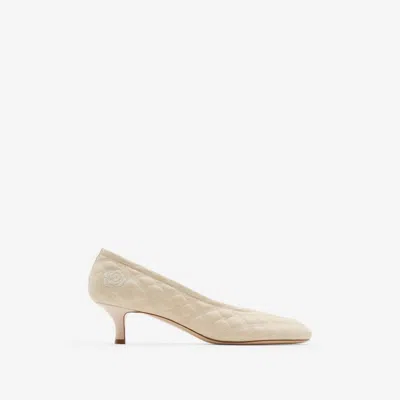 BURBERRY BURBERRY EKD LEATHER BABY PUMPS
