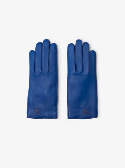 Burberry Ekd Leather Gloves In Knight