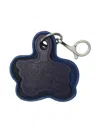 Burberry Ekd Leather Keyring In Black