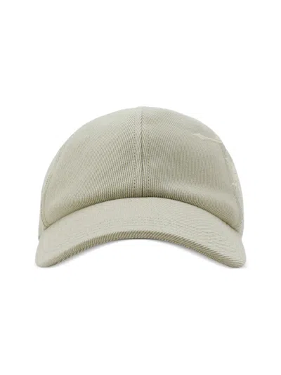 Burberry Ekd Logo Baseball Cap In White