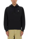 Burberry Men Black Sweatshirt With Ekd Embroidery On The Front And Logo Print On The Rear In Cotton