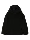 Burberry Ekd Logo-embroidered Fleece Hoodie In Black