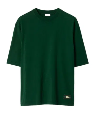 BURBERRY BURBERRY EKD LOGO-PATCH CREWNECK T-SHIRT