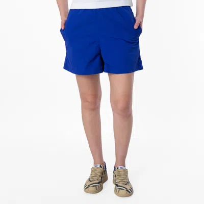 Burberry Ekd Logo Print Nyon Shorts In Black