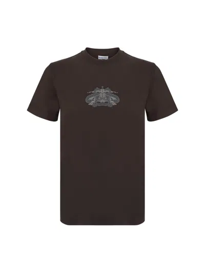 Burberry Ekd-print T-shirt In Black