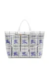 Burberry Ekd Logo-tag Transparent Tote Bag In Multicolour