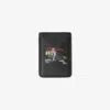 Burberry Ekd Magsafe Leather Card Case In Black