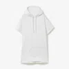 Burberry Ekd Motif Cotton Jacquard Poncho In White