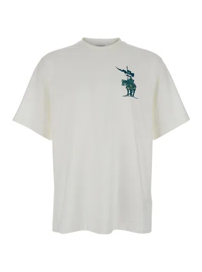 BURBERRY WHITE COTTON T-SHIRT