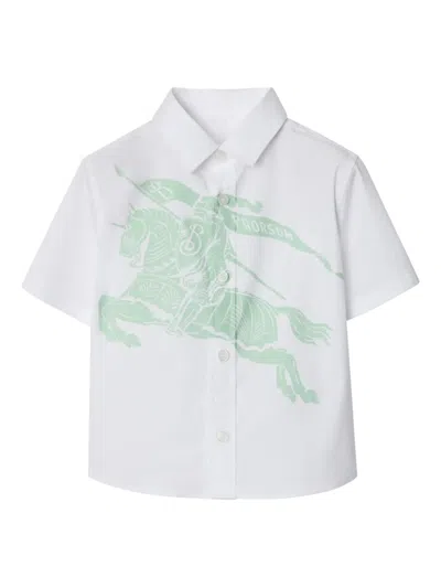 Burberry Babies' Ekd Motif Shirt In White