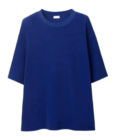 BURBERRY BURBERRY EKD-MOTIF CREWNECK TOWELLING T-SHIRT