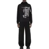 Burberry Black Nylon Ekd Hooded Jacket