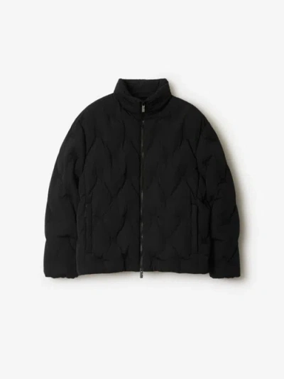 Burberry Ekd Nylon Padded Jacket In Black