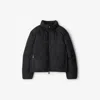 Burberry Ekd Nylon Puffer Jacket In Charcoal