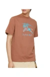 Burberry Ekd Cotton T-shirt In Brown