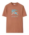 Burberry Ekd Cotton T-shirt In Brown