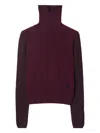 Burberry Ekd-patch Roll-neck Sweater In Red