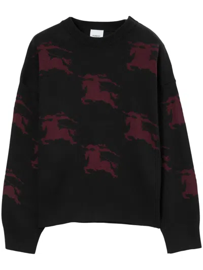 BURBERRY EKD PATTERNED JACQUARD JUMPER