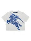 Burberry Ekd-print Cotton T-shirt In Weiss
