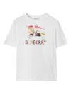 Burberry Ekd Cotton T-shirt In White