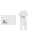 Burberry Ekd-print Gift Set (set Of Three) In White