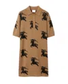 Burberry Tan Polo Minidress In Brown