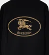 Burberry Cotton T-shirt With Knight Stamp In Black