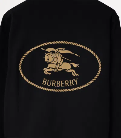 Burberry Ekd-print Sweatshirt In Black
