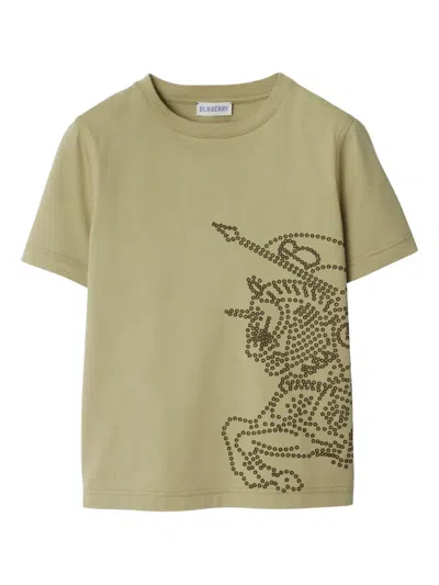 Burberry Kids' Ekd-print T-shirt In Brown