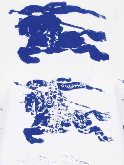 Burberry Ekd Print T-shirt In Blue