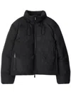 Burberry Ekd Nylon Puffer Jacket In Black