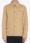 Burberry Collared Quilted Jacket Front Pocket