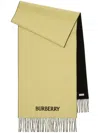 Burberry Reversible Ekd Cashmere Scarf In Neutrals