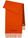 Burberry Ekd Reversible Scarf In Orange