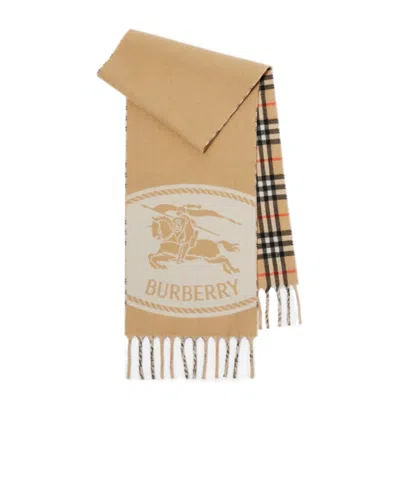 Burberry Ekd Reversible Scarf In Neutral