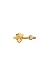 Burberry Ekd Shield Pearl Ring