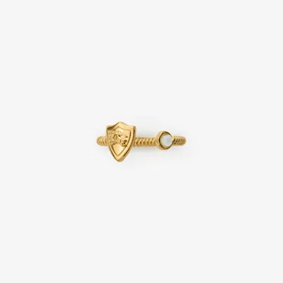 BURBERRY BURBERRY EKD SHIELD PEARL RING