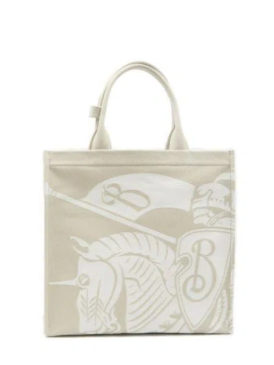 Burberry Ekd Shopper Bag In Neutral
