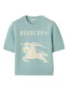 Burberry Ekd Short-sleeve Sweater In Blue